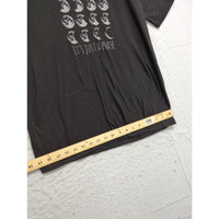 Its Just A Phase Moon Graphic Black T-Shirt Large Next Level Apparel