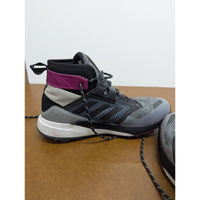 Adidas Terrex Mid Hiking Boots Gray Purple Technical Trail Footwear