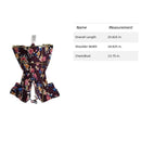 Xhilaration Floral Wrap Romper Short Sleeve Purple Multicolor Xs