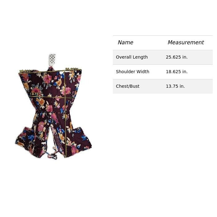 Xhilaration Floral Wrap Romper Short Sleeve Purple Multicolor Xs