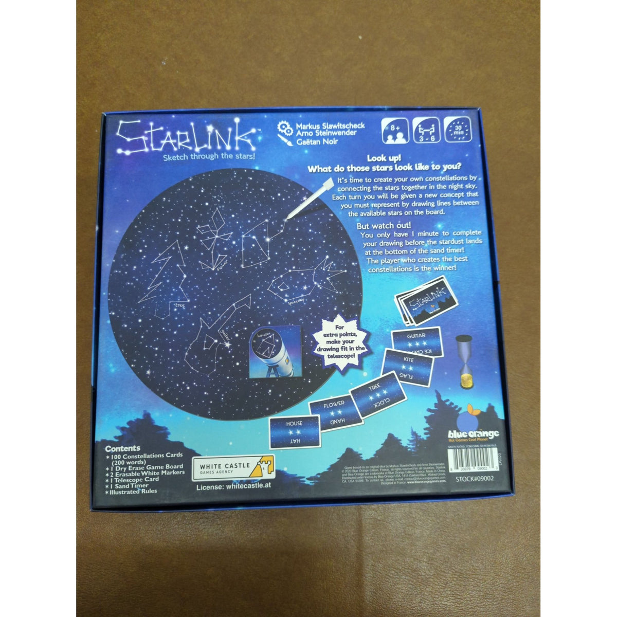 Starlink Board Game By Blue Orange - 3 To 6 Players Ages 8+ 30 Minutes To Play Sketch Through The Stars