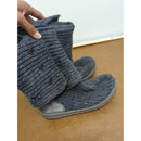 UGG Australia Gray Knit Button Boots Womens Size 7