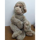 Vintage Pillow Pets Monkey Stuffed Animal Toy 16" Sitting Tan Beige Soft Cuddly