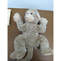 Vintage Pillow Pets Monkey Stuffed Animal Toy 16" Sitting Tan Beige Soft Cuddly