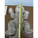 Vintage Pillow Pets Monkey Stuffed Animal Toy 16" Sitting Tan Beige Soft Cuddly