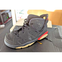 Air Jordan 6 Retro TD Black/Red Basketball Shoes Size 10C With Box