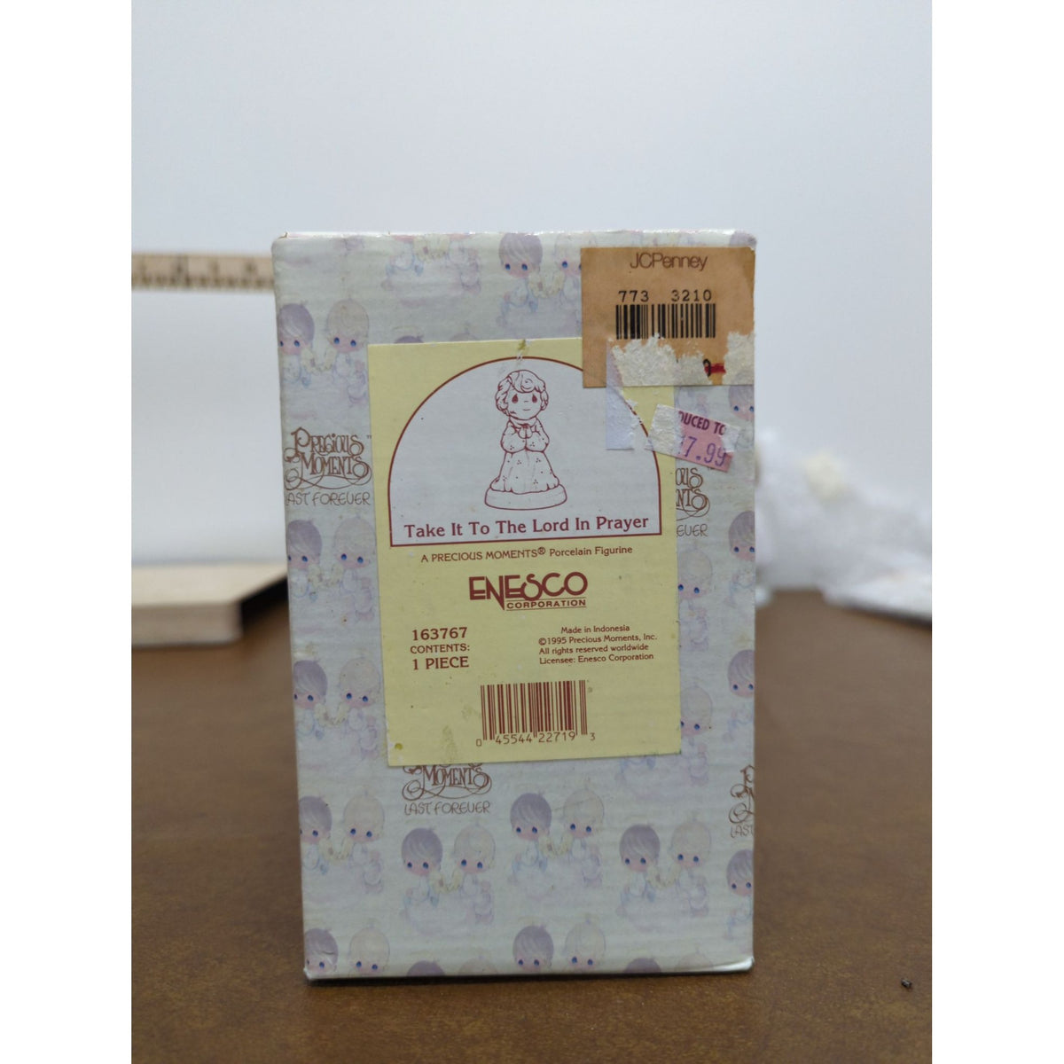 Precious Moments Take It To The Lord In Prayer Porcelain Figurine 1995 Enesco Original Box