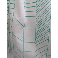 Vintage Brownstone Studio Womens Button-Up Geometric Print Shirt Size 12 Polyest