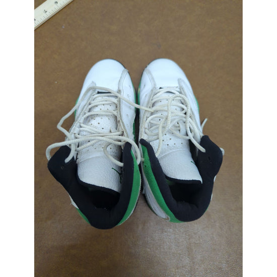 Air Jordan 13 Retro Green & White Youth Basketball Shoes Size 3Y