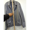 Topman Gray Lightweight Jacket With Drawstring Hem & Pockets Mens Size 36 Made In China