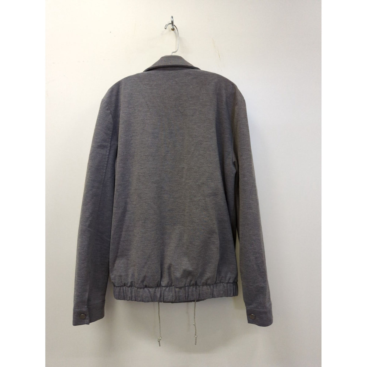 Topman Gray Lightweight Jacket With Drawstring Hem & Pockets Mens Size 36 Made In China