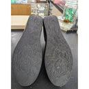 Black Leather & Stretch Fabric Ankle Boots With Pull Tabs & Textured Soles Size 7.5 Made In Korea
