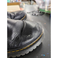 Dr. Martens Black Leather Polka Dot Lined Chelsea Boots Size US 5