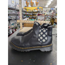 Dr. Martens Black Leather Polka Dot Lined Chelsea Boots Size US 5