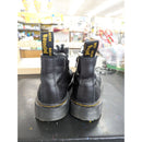 Dr. Martens Black Leather Polka Dot Lined Chelsea Boots Size US 5