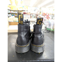 Dr. Martens Black Leather Polka Dot Lined Chelsea Boots Size US 5