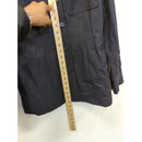 Ann Taylor Womens Wool Blazer Jacket Size 4 Charcoal Gray Button Front Long Sleeve