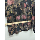 Billionaire Boys Club Floral Black Long Sleeve Crewneck Sweatshirt Sz L 100% Cotton Made In China