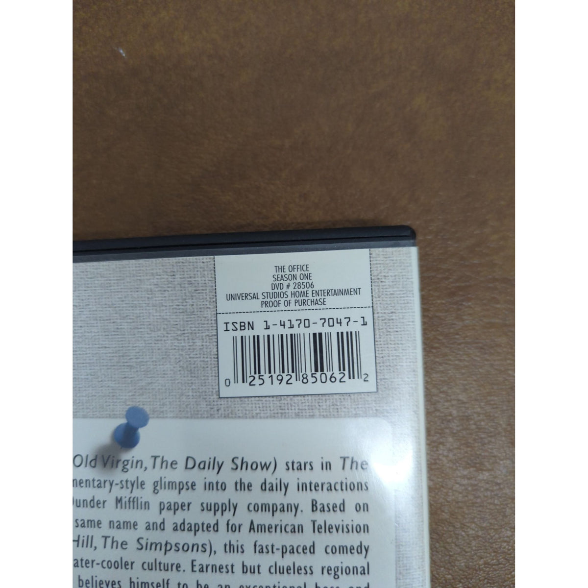 The Office Season One DVD Complete With Bonus Materials