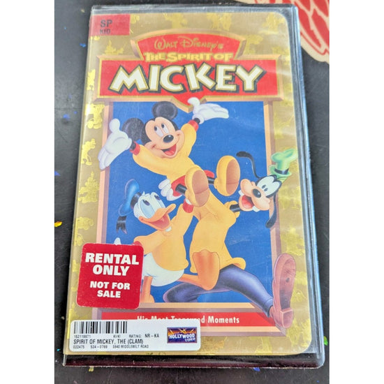 Walt Disneys Spirit Of Mickey VHS Movie Collectible