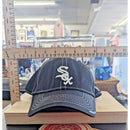 New Era Black White Sox Baseball Cap Medium-Large Genuine Merchandise Mesh Back