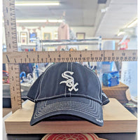 New Era Black White Sox Baseball Cap Medium-Large Genuine Merchandise Mesh Back