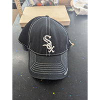 New Era Black White Sox Baseball Cap Medium-Large Genuine Merchandise Mesh Back