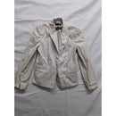 Club Monaco Lightweight Cotton Blend Blazer Soft Beige Fitted Jacket