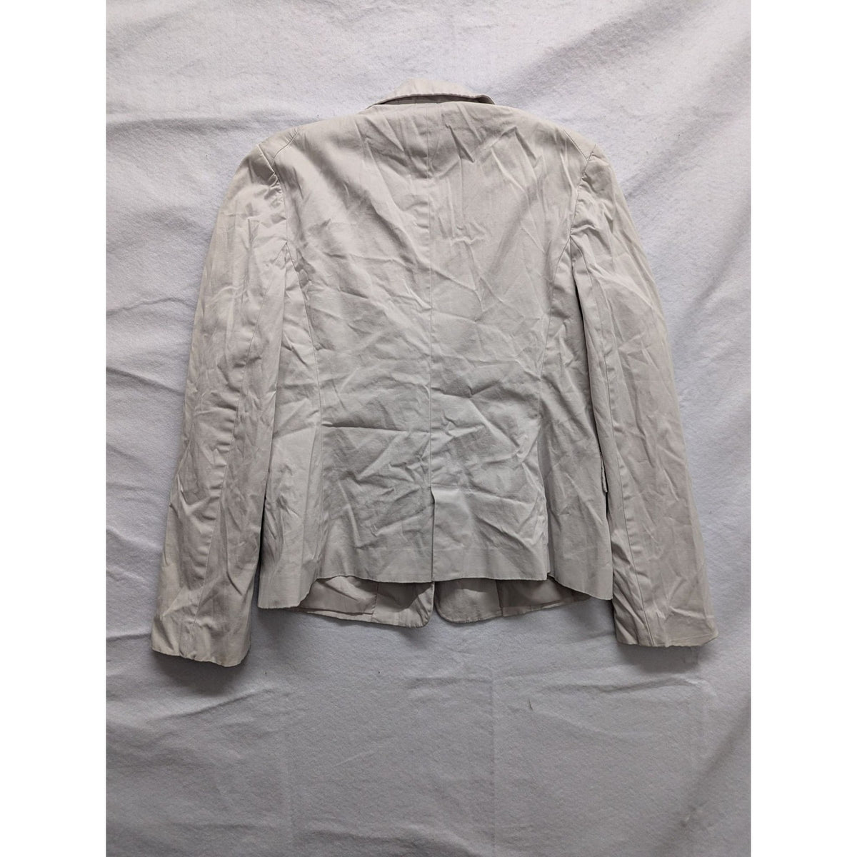 Club Monaco Lightweight Cotton Blend Blazer Soft Beige Fitted Jacket