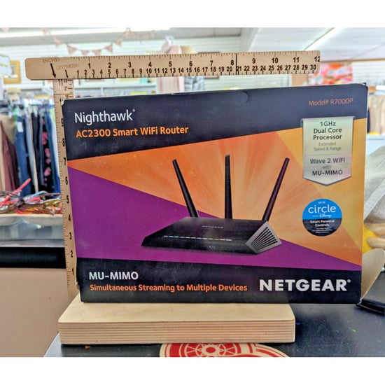 Netgear Nighthawk AC2300 Smart WiFi Router MU-MIMO Dual Core Processor Model R70