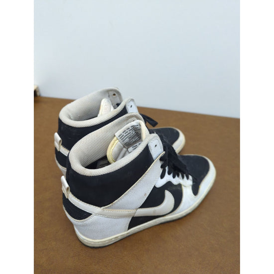 Nike Dunk High Black & White Sneakers Mens Size 9.5 Pre-Owned