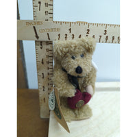 Boyds Archive Collection Ariel Bear Ornament With Heart 1990-1997 Handmade Plush 5 Inches