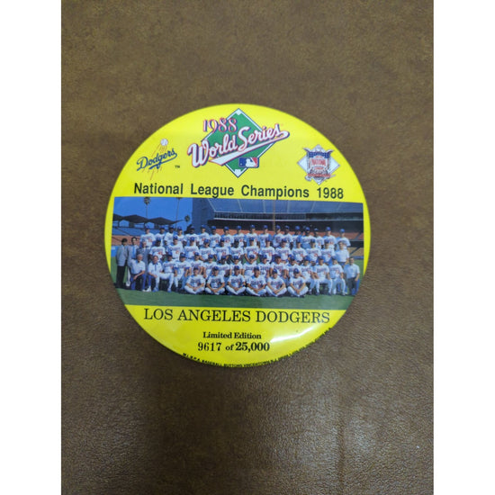 1988 Los Angeles Dodgers National League Champions Limited Edition Pinback Button 9617 Of 25000 6" Diameter