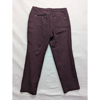 Avenue Womens Burgundy Stretch Pants Size 18 Average