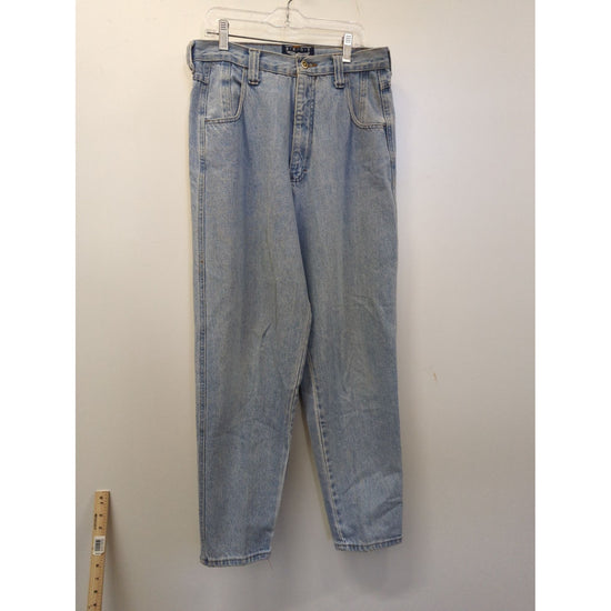 Vintage High-Waisted Light Wash Denim Jeans Size 13 Made In USA