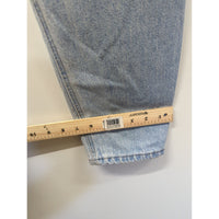 Vintage High-Waisted Light Wash Denim Jeans Size 13 Made In USA