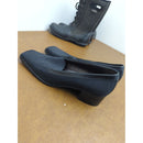 Sesto Meucci Black Slip-On Loafers Womens Size 8M Made In Italy Elegant Style
