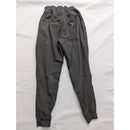 Charcoal Gray Ribbed Athletic Jogger Pants Lightweight Performance Wear