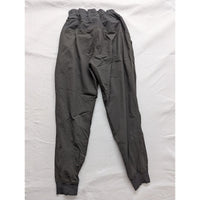 Charcoal Gray Ribbed Athletic Jogger Pants Lightweight Performance Wear