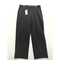 Dockers Mens 32x27 Black Weekend Chino High Straight Ankle Pants WaterLess Stretch