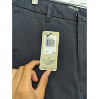 Dockers Mens 32x27 Black Weekend Chino High Straight Ankle Pants WaterLess Stretch