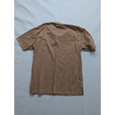 Vintage MC Authentic Brand Mens Polo Shirt XL Striped Brown & Beige 100% Combed