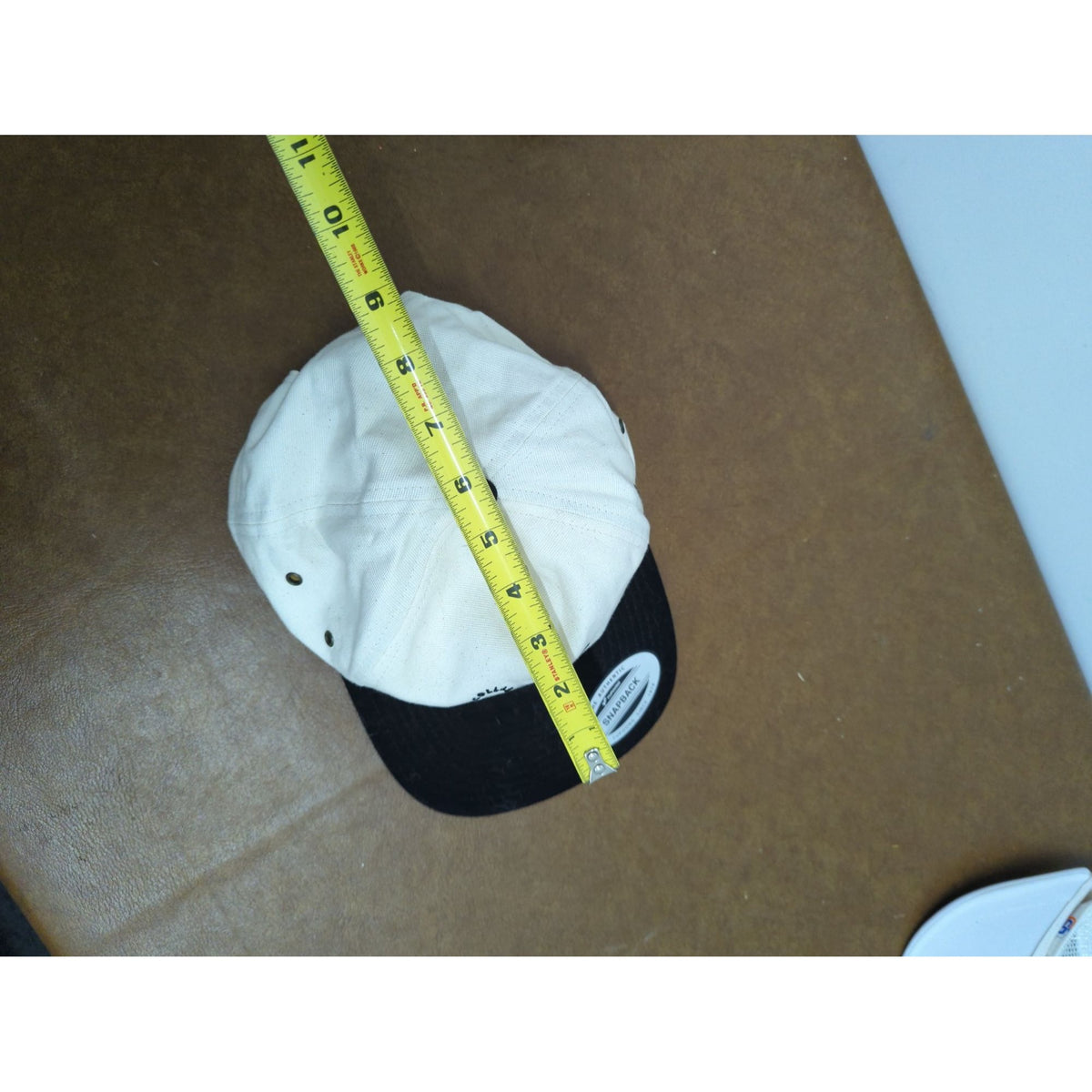 Uncollared Olive Works USA Snapback Hat With Black Brim & Graphic Logo