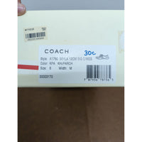 Coach Womens Beyla Sneakers Khaki/Parchment Signature Print Size 6 With Box