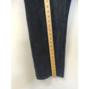 L.L.Bean Womens Medium Corduroy Pants In Dark Gray Elastic Waist Side Pockets Made In El Salvador