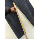 L.L.Bean Womens Medium Corduroy Pants In Dark Gray Elastic Waist Side Pockets Made In El Salvador