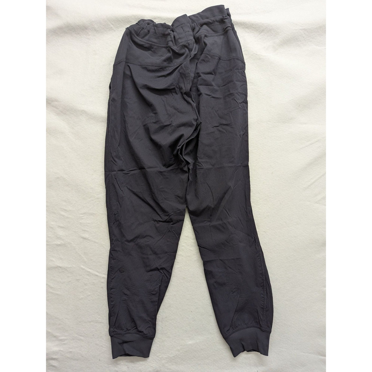 Mens Elastic Waistband Jogger Pants L Black With Pockets