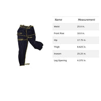 Mens Elastic Waistband Jogger Pants L Black With Pockets