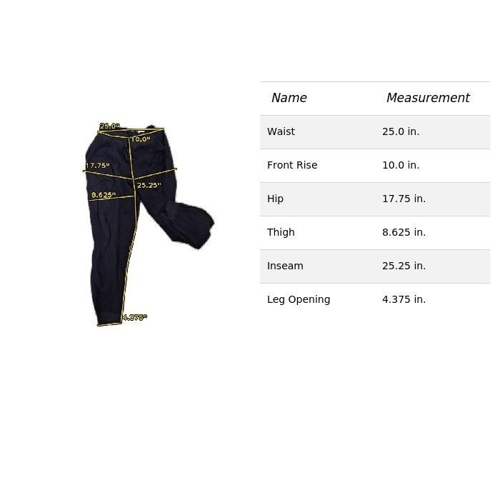 Mens Elastic Waistband Jogger Pants L Black With Pockets
