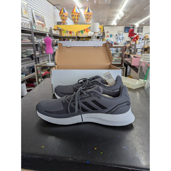 Adidas Mens Running Shoes Gray/White Lightweight Comfortable Size 10 With Box